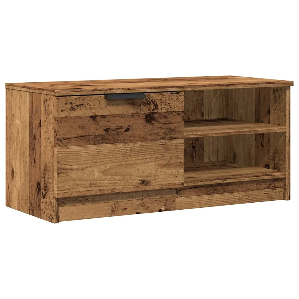 vidaXL Mobili Porta TV 2 pz Legno Vecchio 80x35x36,5 cm in Truciolato