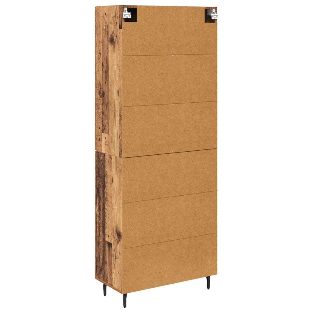 Credenza 2 pcs Legno vecchio Legno multistrato