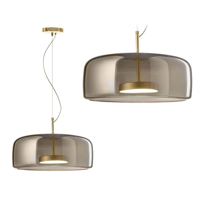 Lampada Da Soffitto A Sospensione In Vetro APP614-1CP Grigio