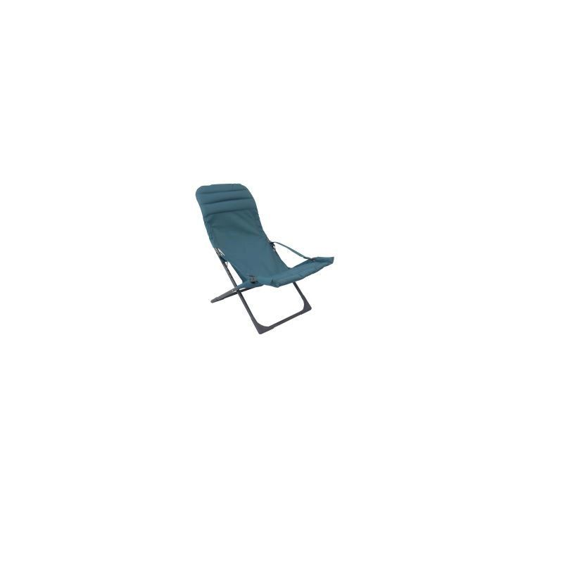 SDRAIO RELAX PIEGHEVOLE DA GIARDINO CANAPONE PETROLIO 3 POSIZIONI CON CUSCINO