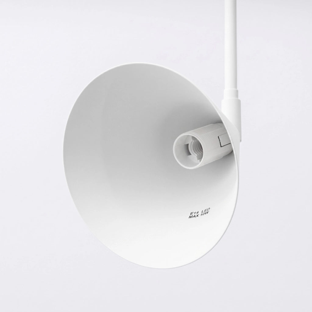Applique NOX 1 bianco con interruttore