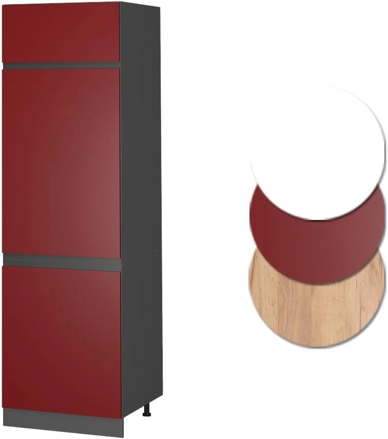 Armadio frigorifero R-Line, Rosso, 60 cm Forma a J, per la libera combinazione all'interno di sistemi cucina modulari