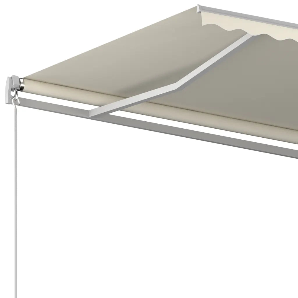 Tendada Sole Retrattile Automatica con Pali 3x2,5 m Cremacod mxl 96678