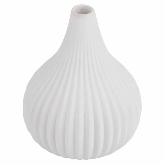 Set di Vasi da Fiori da 2 - Ceramico - Verniciato Bianco - Decorazione da Tavolo - Decorazione per la Sala da Pranzo - Materiale Duraturo - Vaso