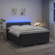 Letto box spring con materasso Grigio Scuro 160 x 200 cm 3452706