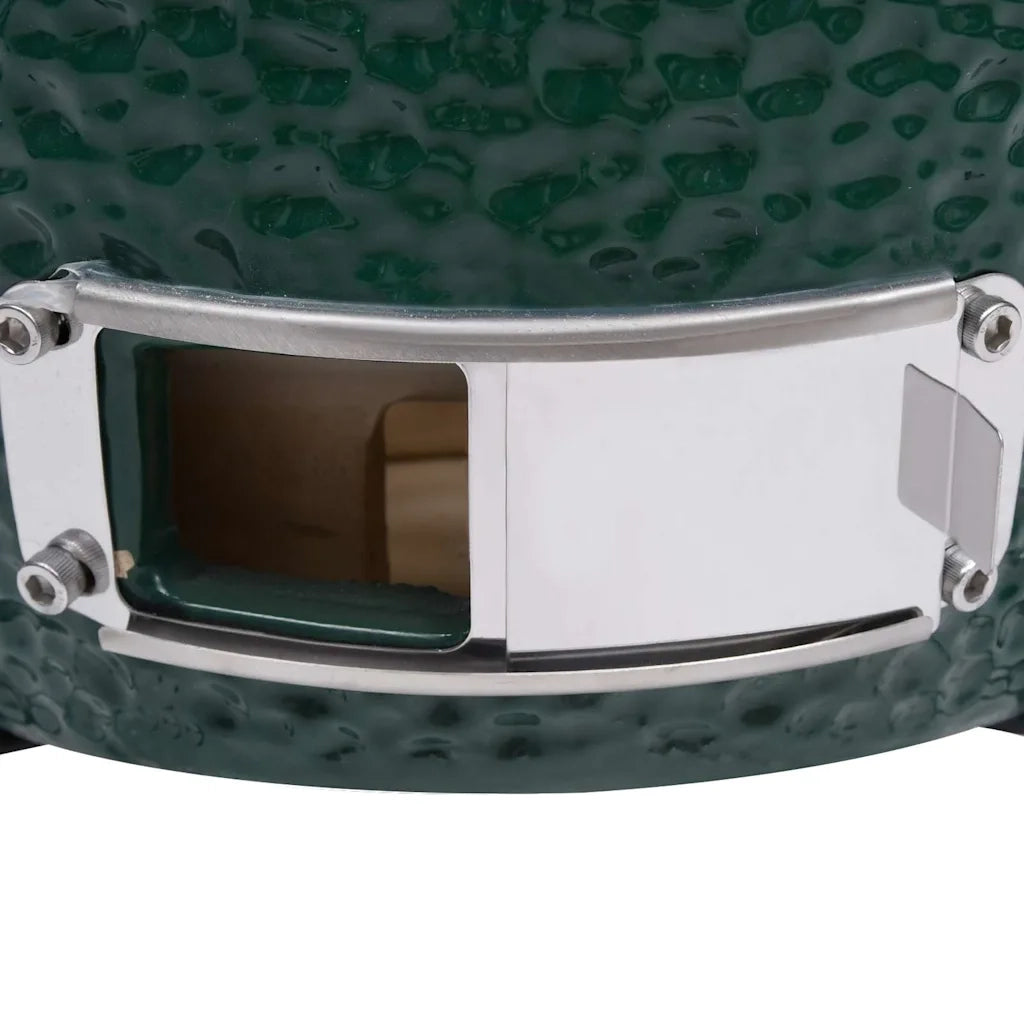 Barbecue Affumicatore 2 in 1 Kamado in Ceramica 56 cm Verde cod mxl 55673