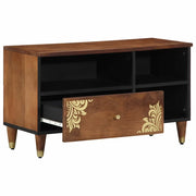 Mobile TV | Armadietto TV | Mobile Porta TV Marrone miele 80 x 33 x 46 cm Legno di mango massello