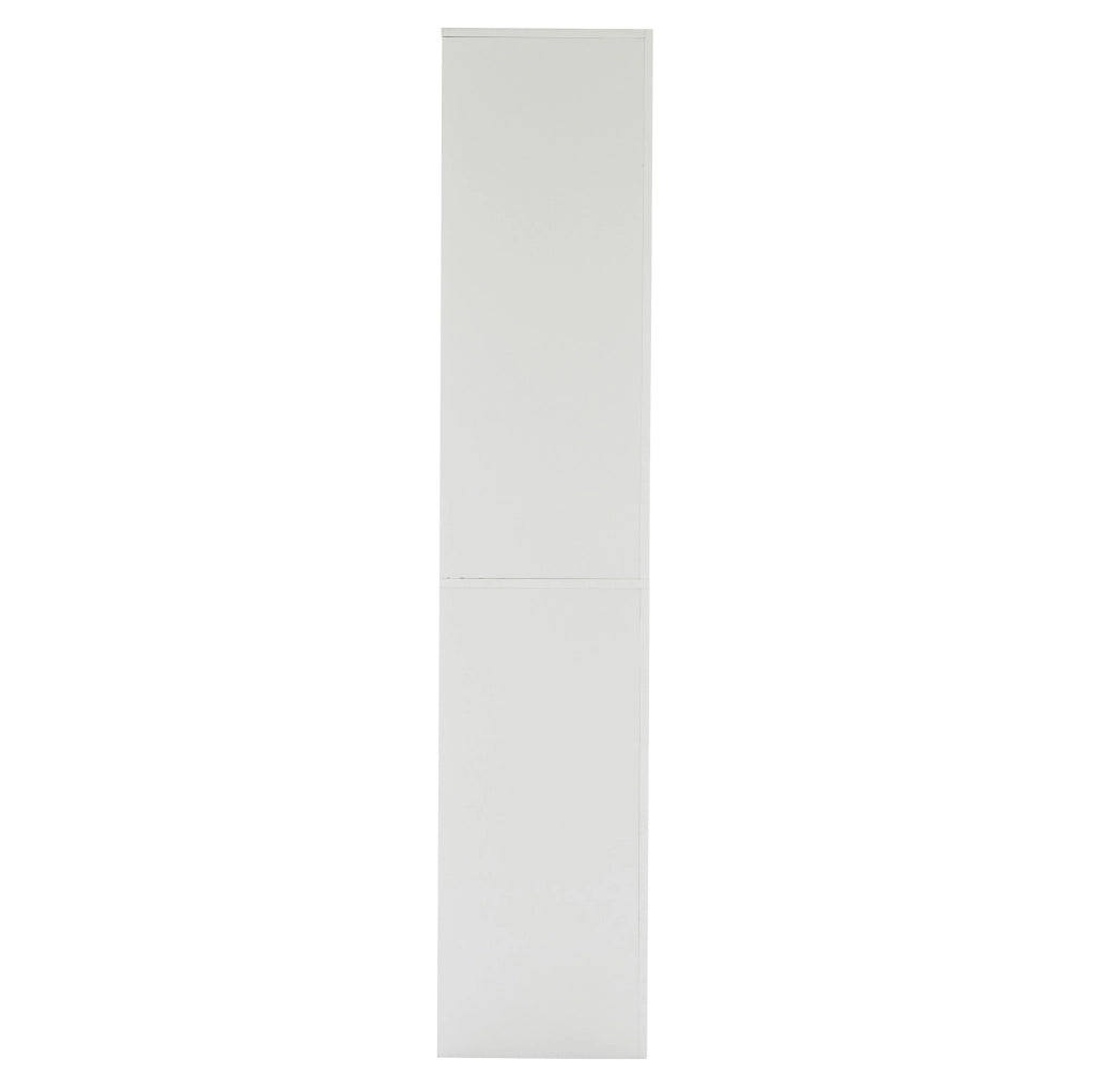 Vetrina alta bianca lucida con LED e vetro temperato 100 x 35 x 170 cm