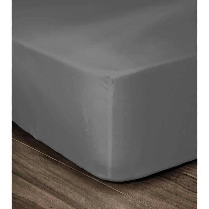D.Housse 140x190x35 Dark Grey