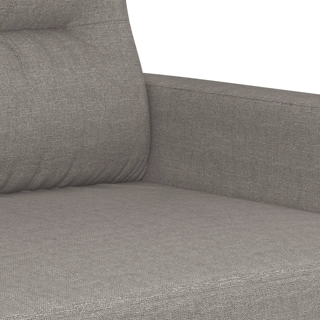 vidaXL Set Divani 3 pz con Cuscini Tortora in Tessuto