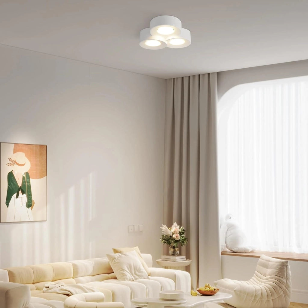 ZMH Lampada da soffitto faretto moderno GU10 bianco per cucina soggiorno