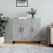Credenza-Buffet-Armadio da cucina Grigio Cemento 90x34x80 cm in Legno Multistrato 781771