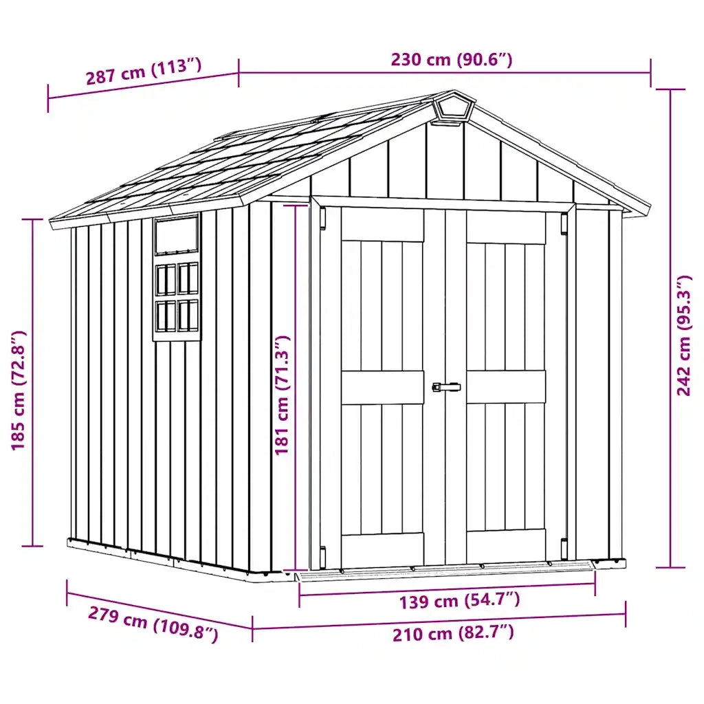 Keter Casetta da Giardino Oakland 759 Antracite 404245
