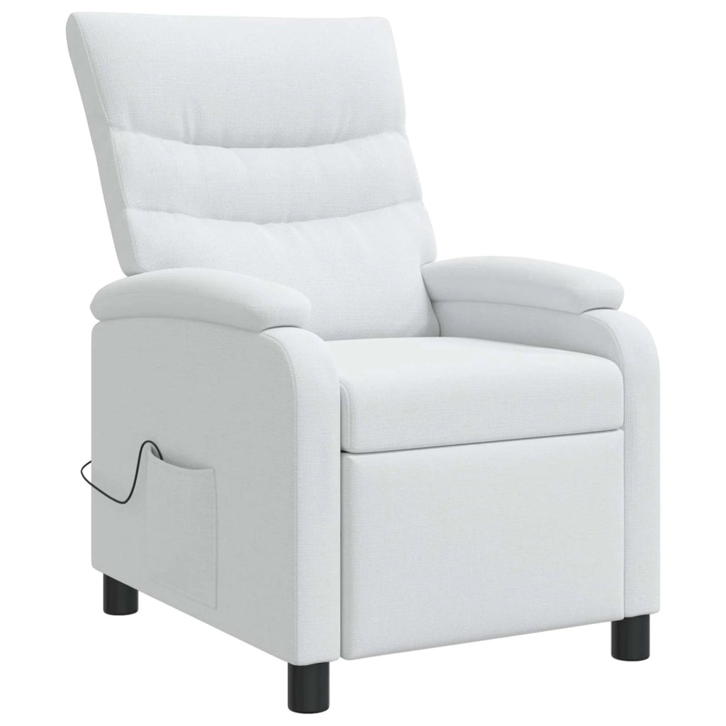 Divano Sedia-Poltrona Massaggiante Bianco Tessuto 494141