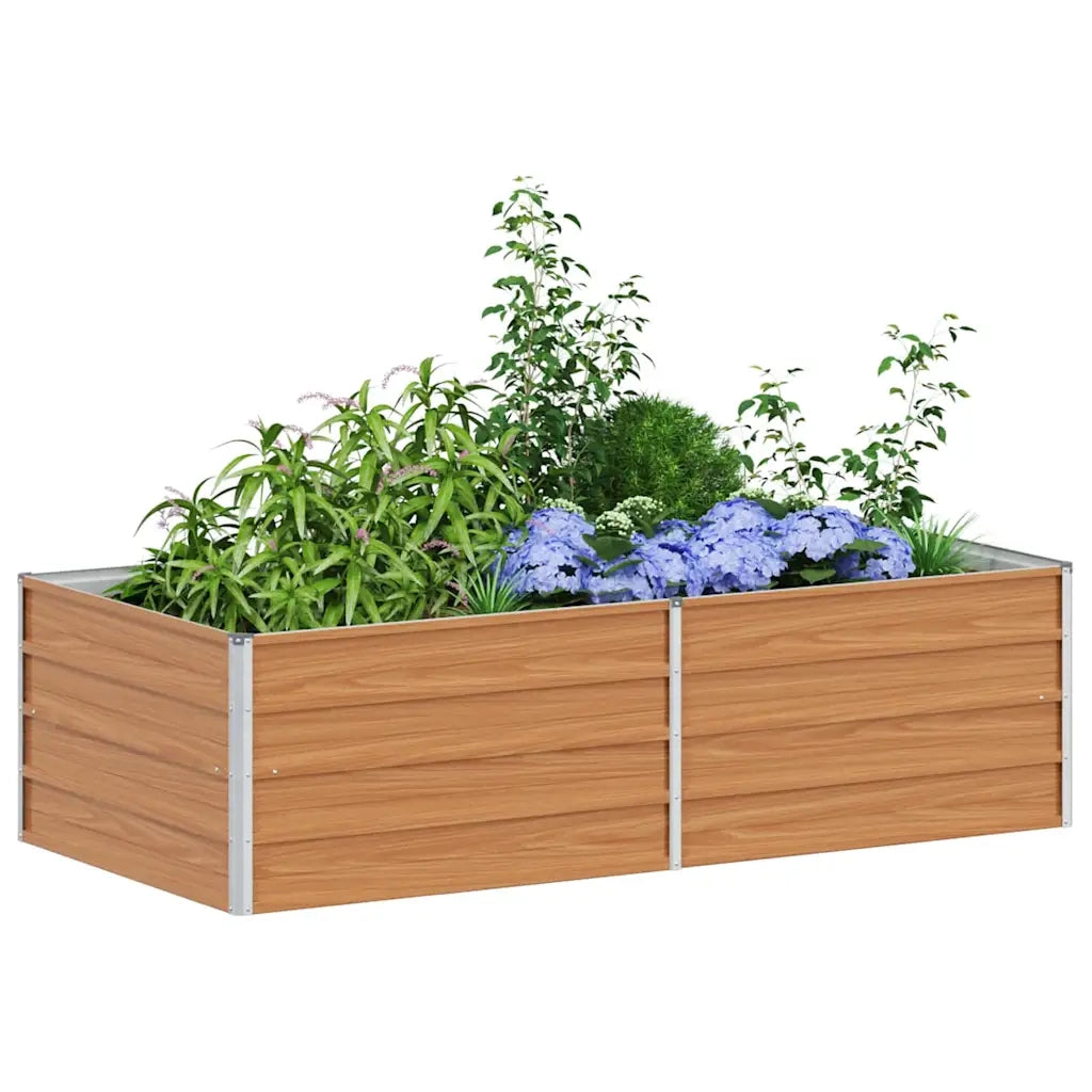 Letto rialzato da giardino Marrone Chiaro 160 x 80 x 45 cm