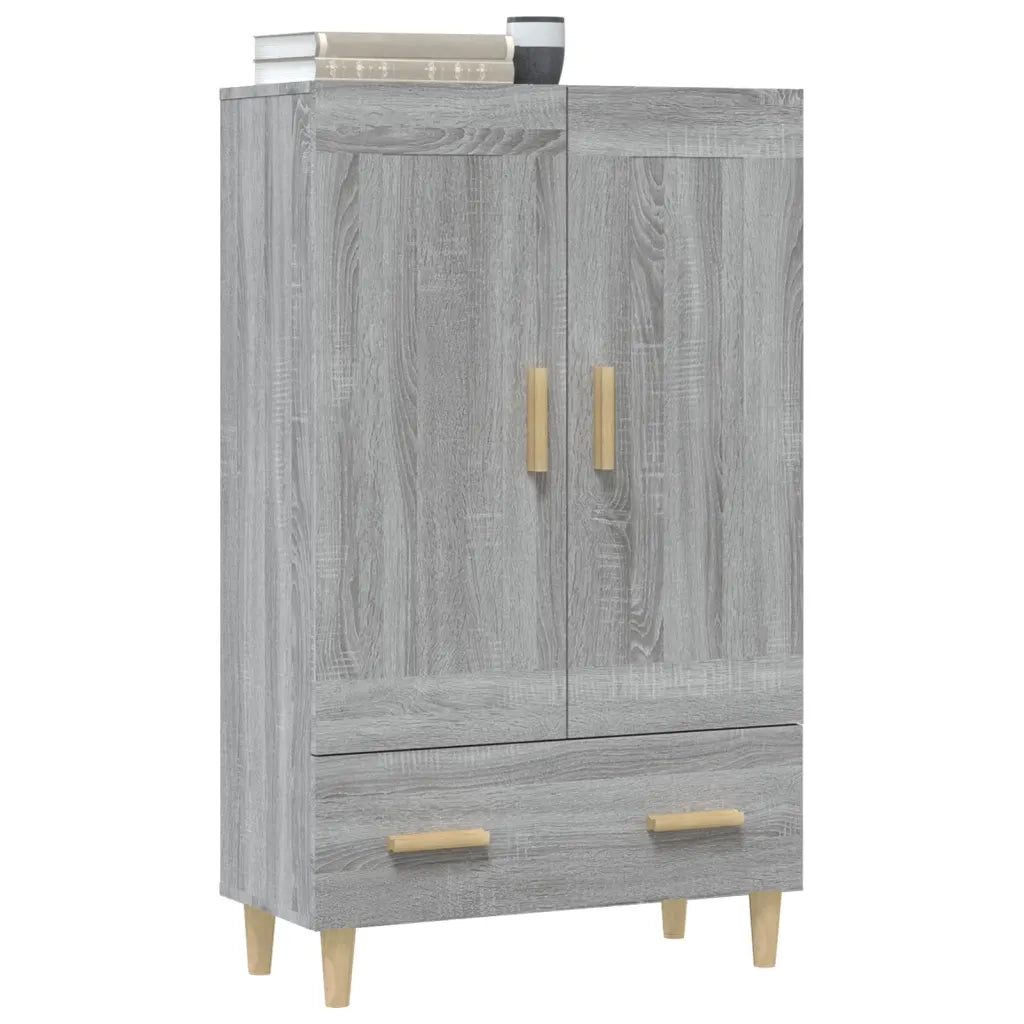 Credenza Grigio Sonoma 70x31x115 cm in Legno Multistrato 817484