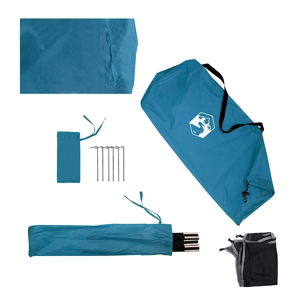 Frangivento da Campeggio Blu 344x120 cm Impermeabile CFW2122687