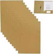 Presentazione A4 in 320g/m² carta kraft, 10 pezzi, adatto per scuola, università, progetto, azienda (beige, 10 pezzi)