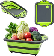 Snackboard pieghevole con filtro - accessori di campeggio multifunzionali - tavolo da picnic portatile per verdure e frutta