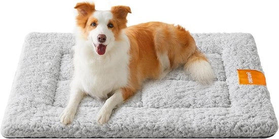 Tappeto per cani e gatti - Matrimonio per cani - Coperta per cani e gatti 90 x 65 cm - Lavabile in macchina - Adatto al asciugatrice - Antiscivolo - Grigio chiaro PPB002G01