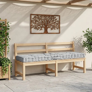 Cuscino per Pallet e Pavimento in Cotone 120x40x7 cm Grigio cod mxl 54226