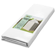 Serra da giardino con finestra e porta a rullo ¨C zephmum ¨C bianco 140x143x190cm