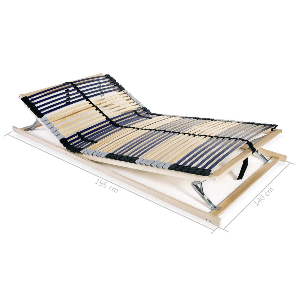 Rete a Doghe 7 Zone senza Materasso con 42 Doghe 140x200 cm