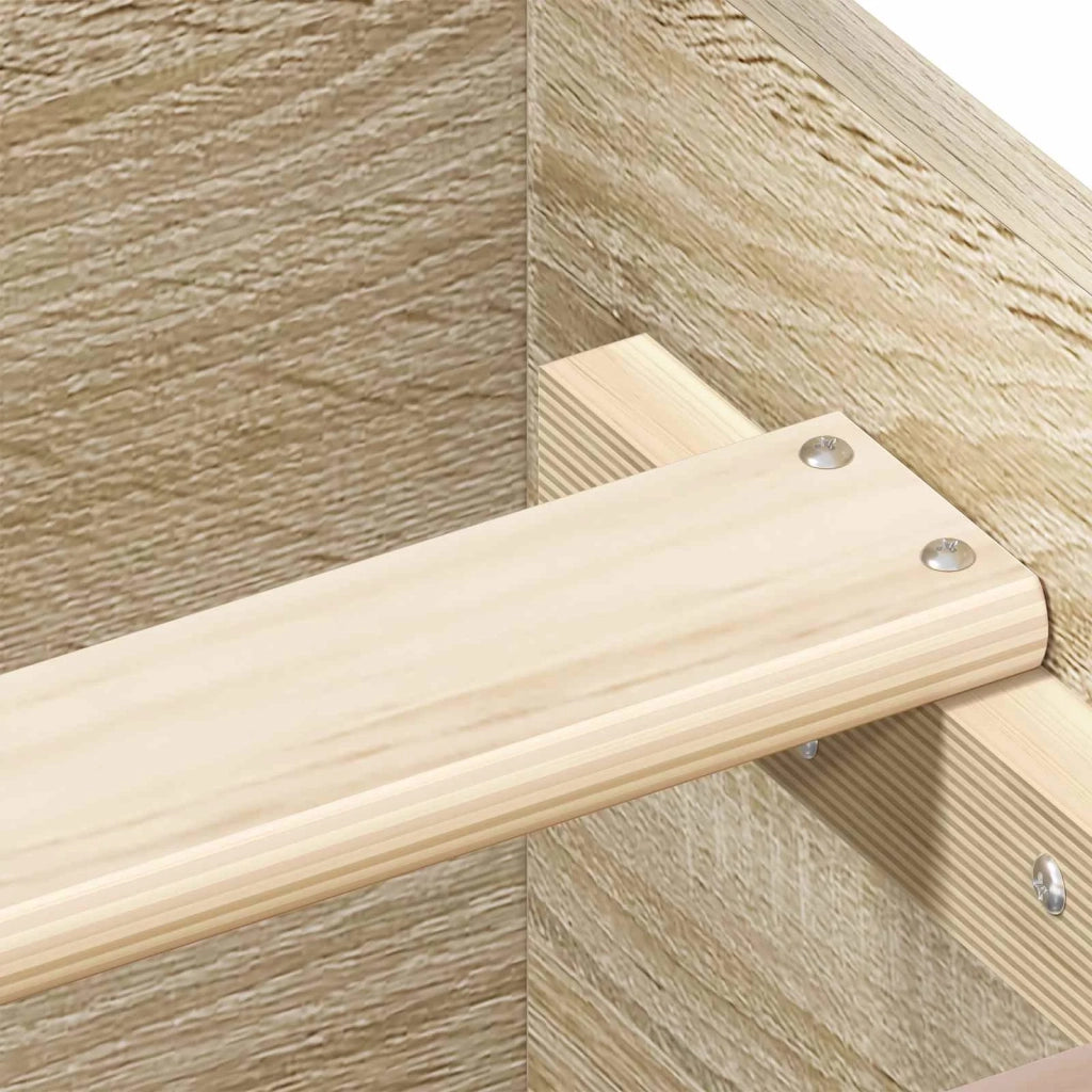 Struttura letto con testata Rovere Sonoma 80 x 200 cm