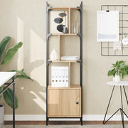 Libreria Anta-Scaffale per Libri-Mobile di Stoccaggio Rovere Sonoma 44,5x30x154,5 cm Legno Multistrato
