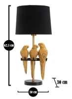 Lampada Da Tavolo Pappagalli cm Ø 30X62,5