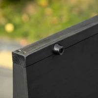 Rampa per Cani Pieghevole Antiscivolo in Legno con Maniglia Laterale, 43x165x6.5 cm, Nero