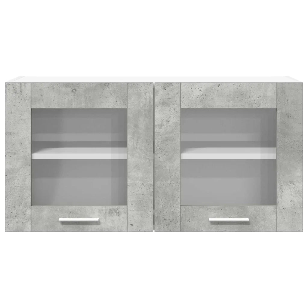 Armadio pensile Grigio Cemento e Bianco 80 x 31 x 40 cm 884232