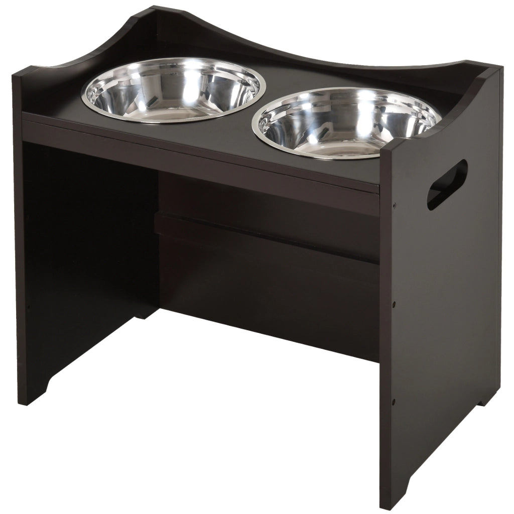 Ciotola per Cani Regolabile in Altezza con Supporto ¨C zephmum ¨C Acciaio Inox 2x2L