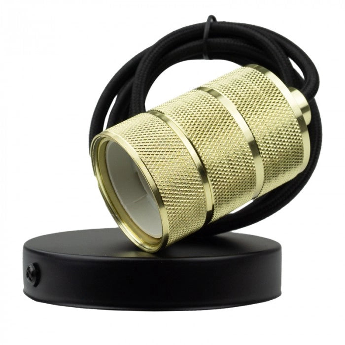 Lampada a sospensione tubo oro 1xE27 Ecolight