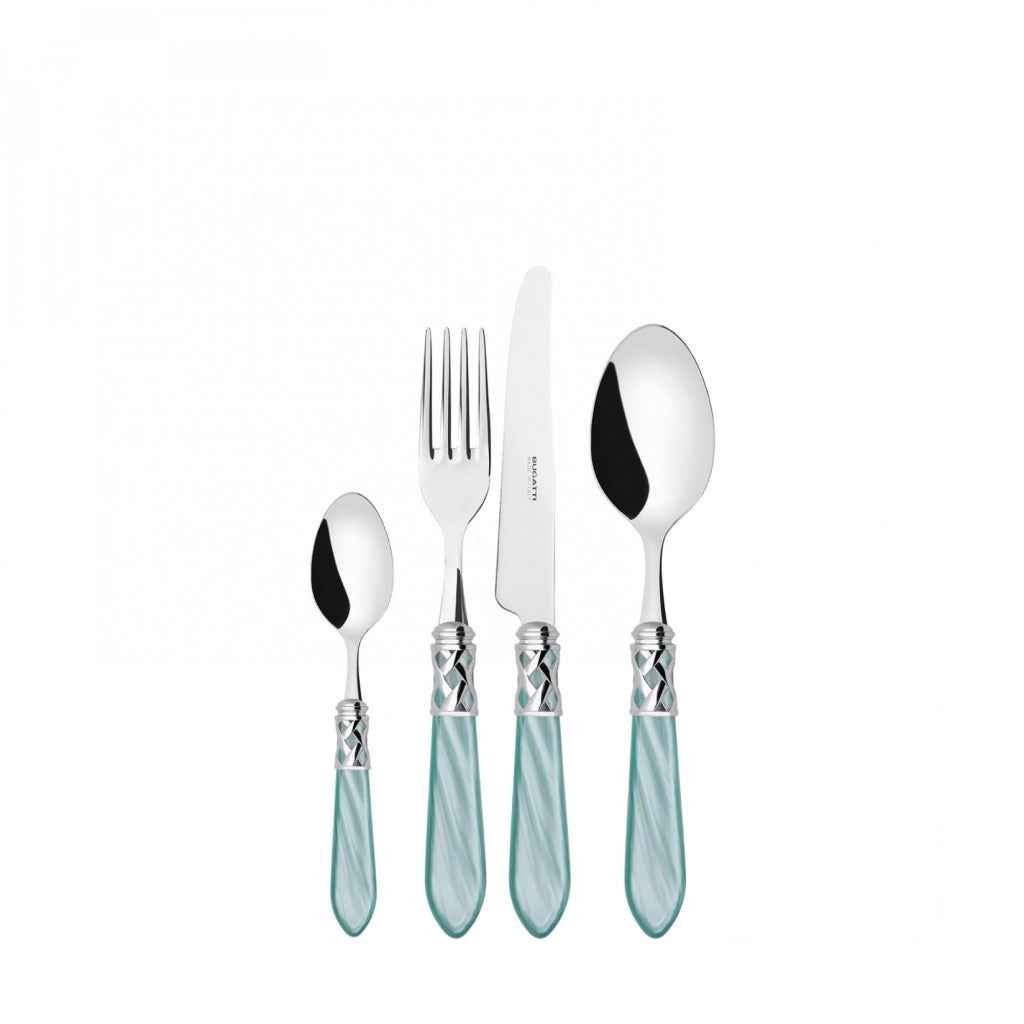 ALADDIN Ghiera Cromata, Posate Set 24 Pz, Scatola Compact, Casa