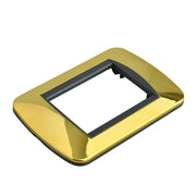 Placca Plastica Ovale MBL 3M Oro Lucido Compatibile Bticino Living BLN88312