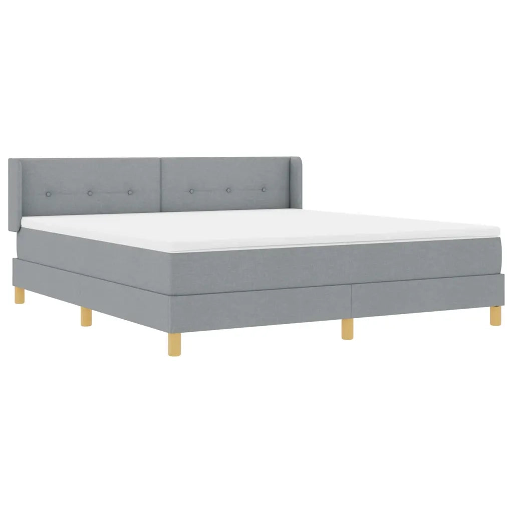 <strong>Letto a Molle< / strong> Grigio chiaro 180 x 200 cm