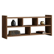 Loreglia, Mobile Porta tv 5 Ripiani, 118x28x55h cm Marrone Rovere