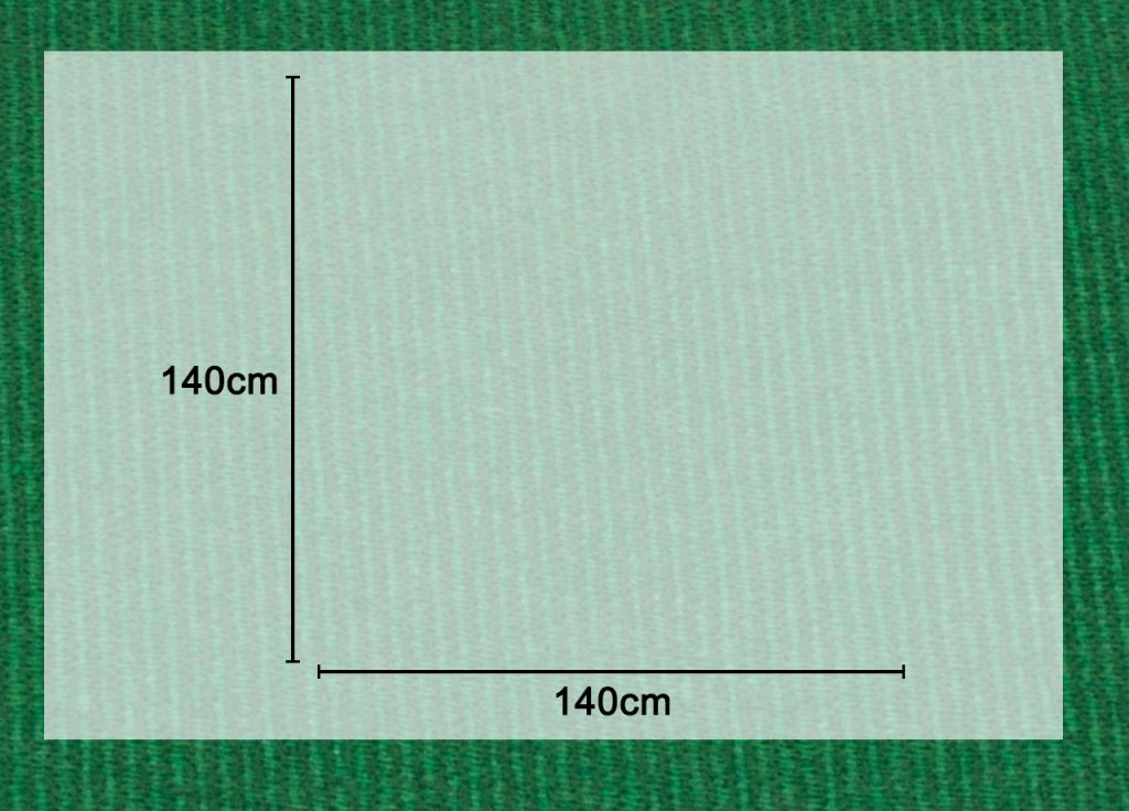 Mollettone Copritavolo Gommato Antiscivolo Protezione Tavolo Colore Verde - 140x140 - Verde