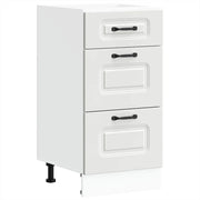 Mobile da cucina in legno composito bianco 40 x 46 x 81,5 cm pratico spazio contenitivo moderna finitura in legno bianco 02_0050474