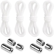 Viti elastiche con chiusura metallica - Larghezza 5 mm - 2 paia - Per scarpe sportive - Scarpe da ginnastica - Scarpe da tempo libero - Multicolore - 105 cm di lunghezza