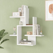 Scaffale da Parete Reyna Libreria da Muro 66 x 63 x 15 cm Bianco [en.casa]