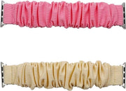 Pulsabatteria 2 in 1 con stampe in tessuto - 38 mm 40 mm 41 mm 42 mm - giallo rosa
