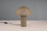 SETA LAMPADA DA TAVOLO METALLO TORTORA CON DIFFUSORE EFFETTO STELLE H. 33CM 1 LUCE ATTACCO E14
