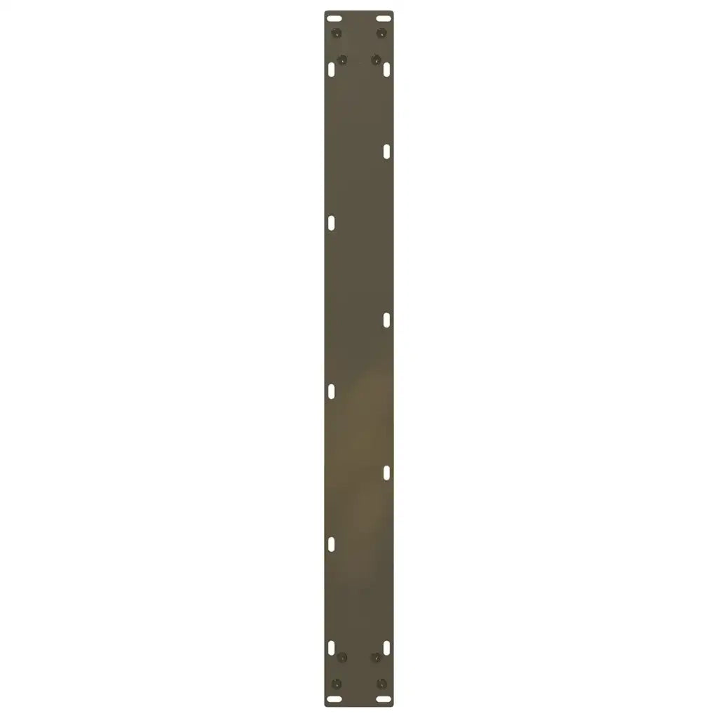 Gambe per tavolo da pranzo a forma di U 2 pz in acciaio naturale 90x(72-73) cm 4013195