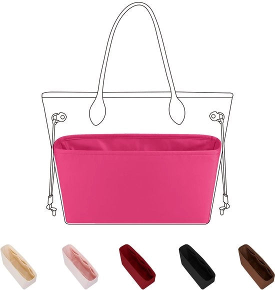 Organizzatore per borse Neverfull PM/MM/GM, organizzatore interno per borse da donna, borse eleganti e tasche interne (Framboise, GM)