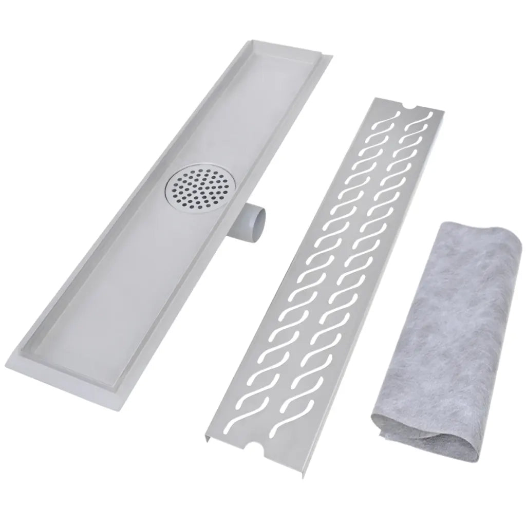 Canaletta di Drenaggio Lineare Doccia 630x140 mm Acciaio Inox 142184
