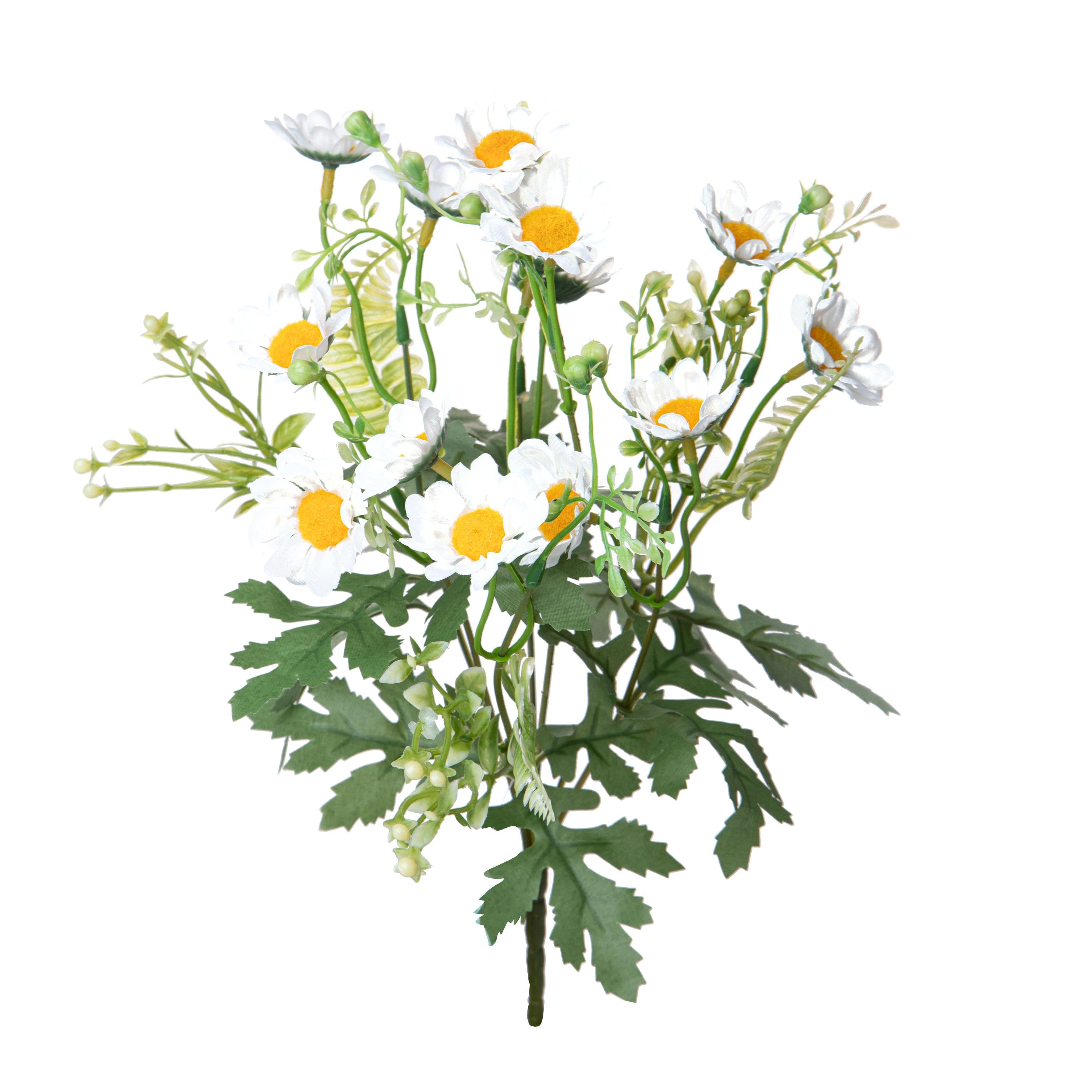 Set 9 Rami Artificiali Margherita per 7 34 cm