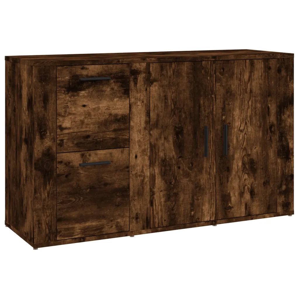 Credenza-Buffet-Armadio da cucina Rovere Fumo 100x33x59,5 cm in Legno Multistrato