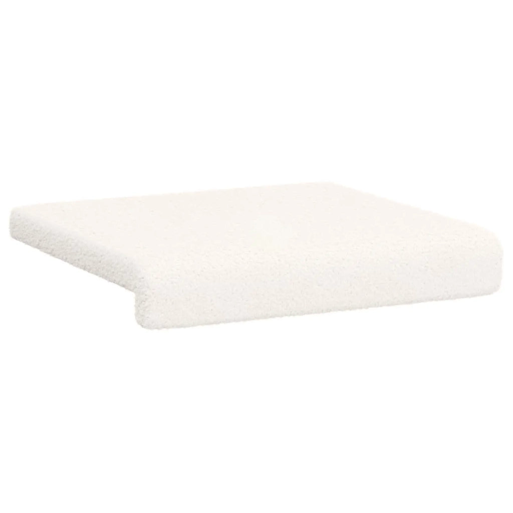 Cuscino per panchina 4 pcs Tessuto Sherpa Crema 42043150